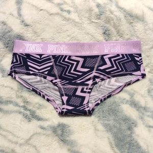 NWT Victoria's Secret PINK Geometric Hipster Panty: Large